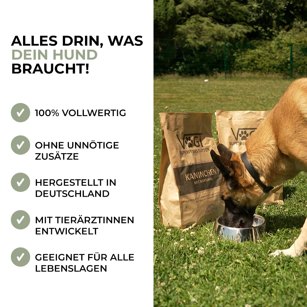 VOGT Superfeines Futter – Das Original - Alles drin, was dein Hund braucht