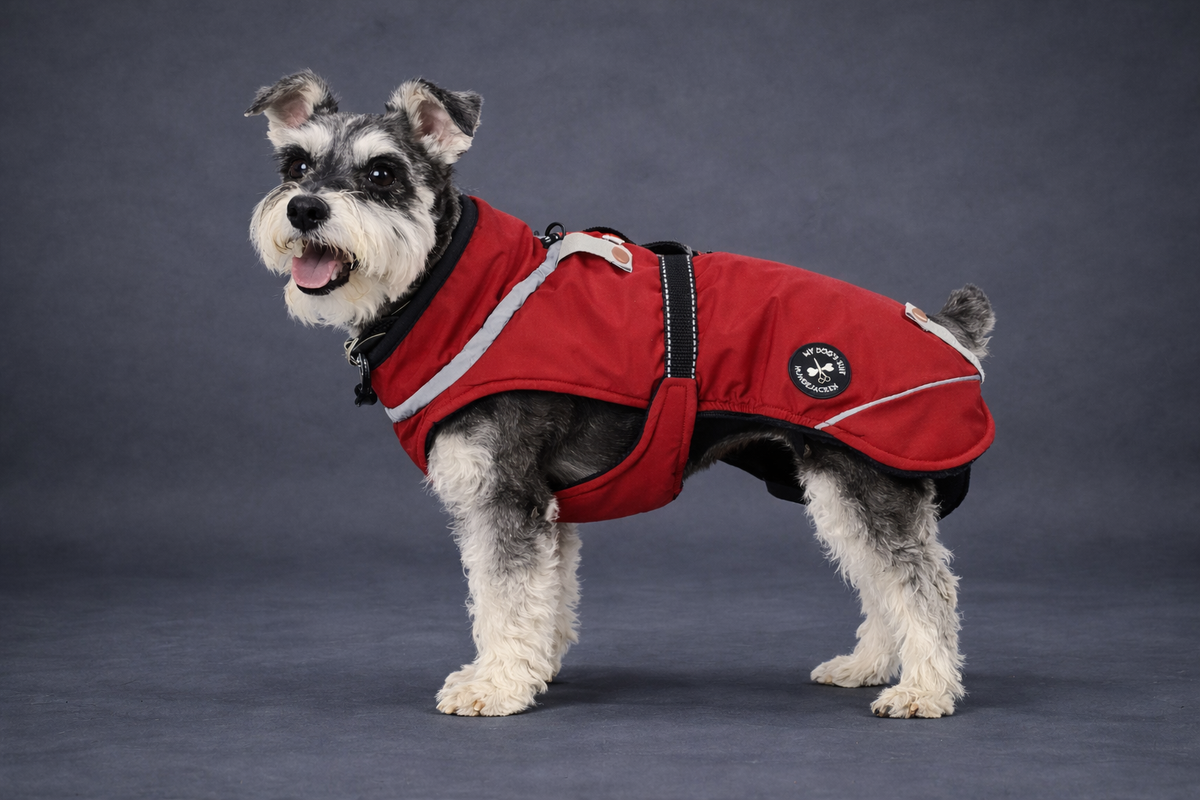 Hundewinterjacke "Cranberry Red"