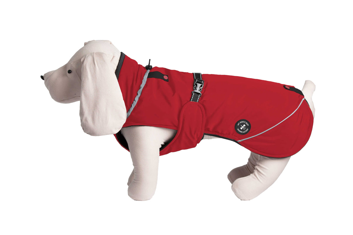 Hundewinterjacke "Cranberry Red"
