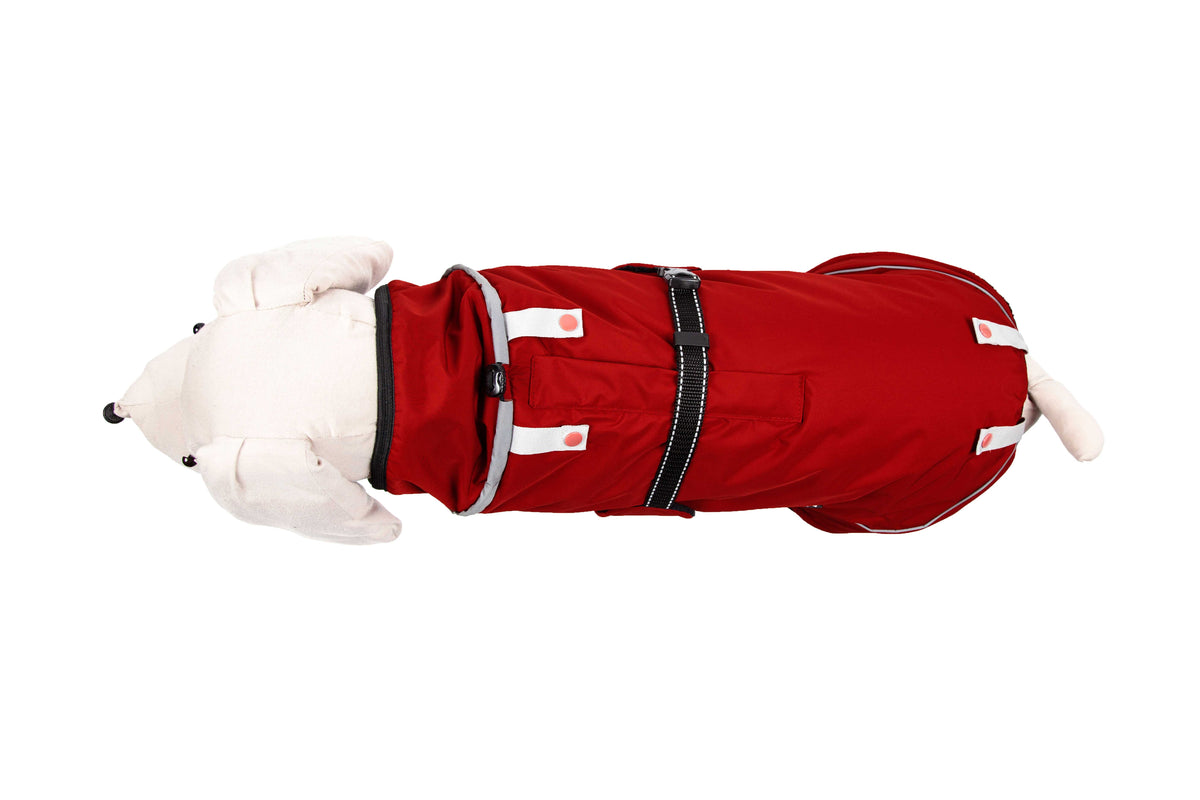 Hundewinterjacke "Cranberry Red"