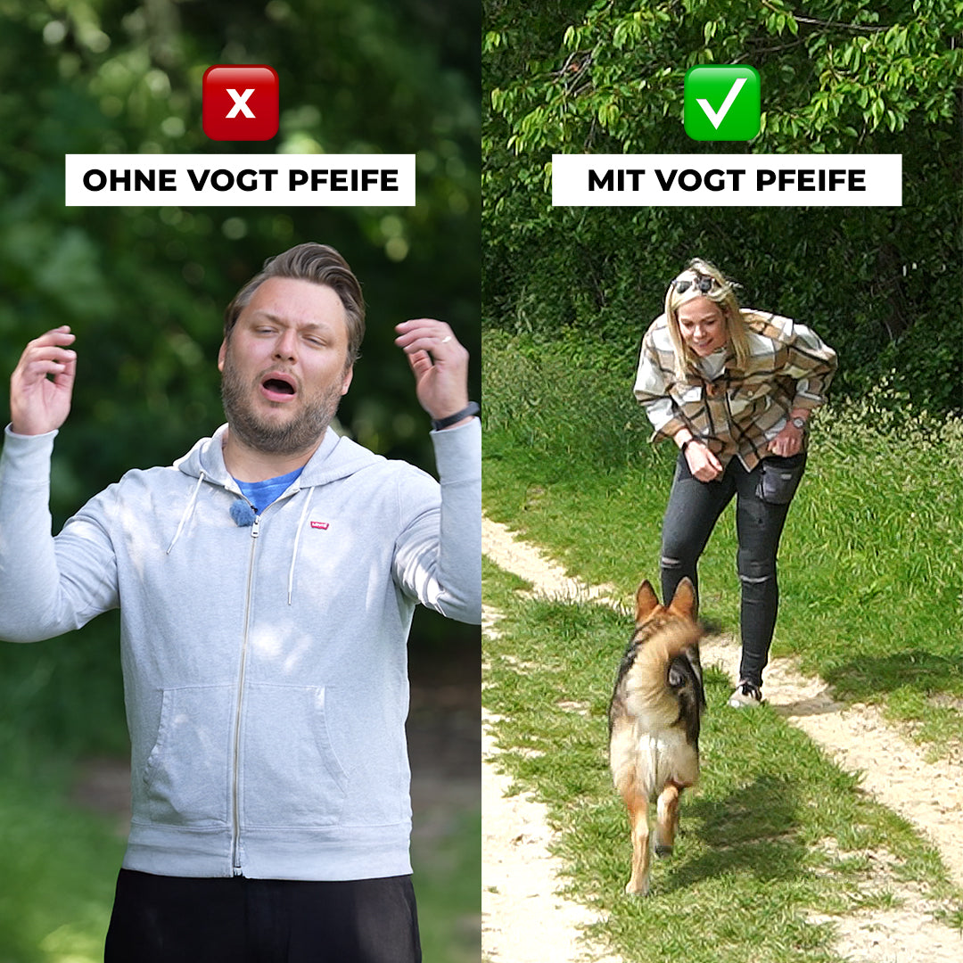 Vergleich: Ohne VOGT Pfeife vs. mit VOGT Pfeife