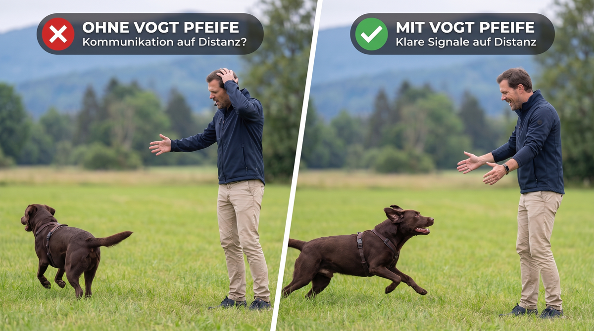 Rufen mit der Stimme vs. VOGT-Pfeife